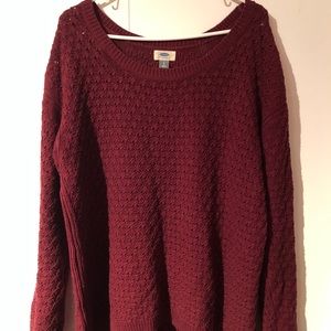 Old navy maroon sweater size large